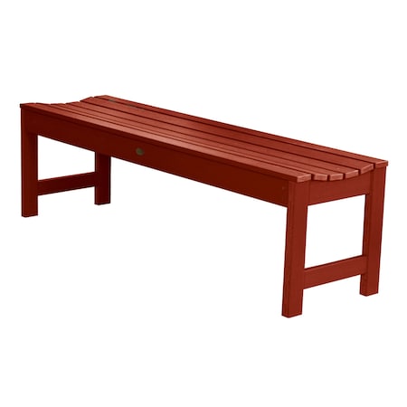 Highwood Usa 5ft Lehigh Picnic Bench Outdoor Furniture for Patio, Backyard, Garden AD-BENN1-RED